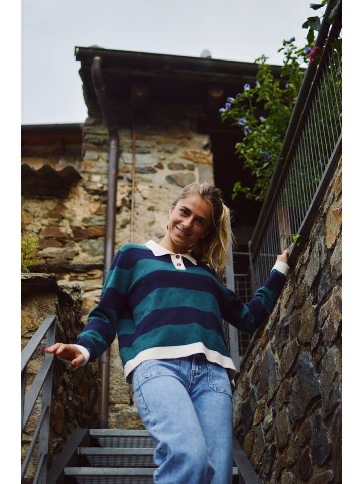 MindTraveler - Wholesale Polo - Women's - Blair Navy Polo6