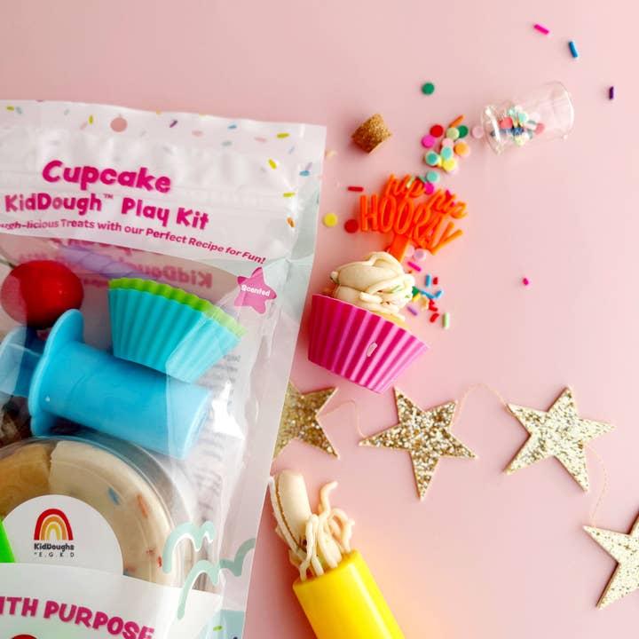 Earth Grown KidDoughs (KidDoughs by EGKD) - Wholesale Putty/Slime - Kids - Cupcake KidDough Play Kit2