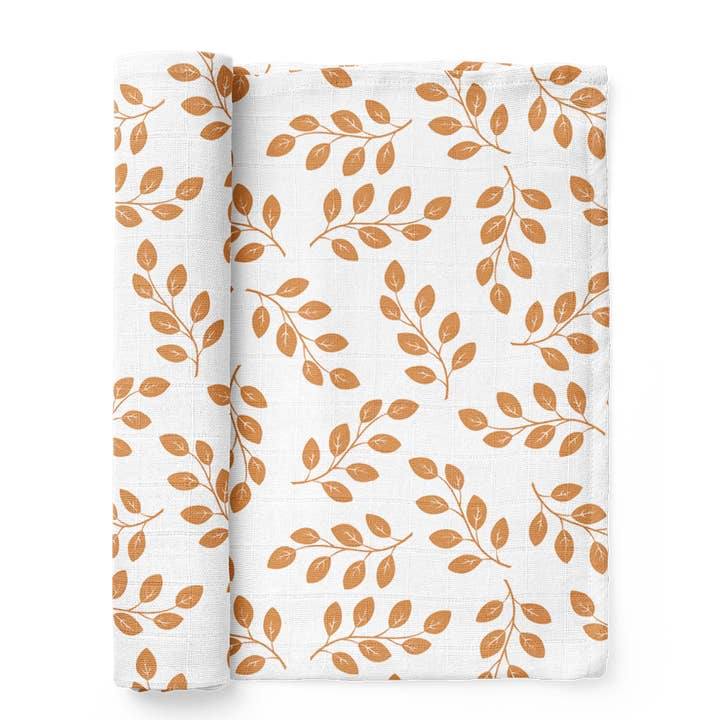 Swaddle Leaves Amber for wholesale by Mini Wander, LLC