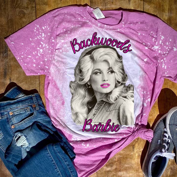 Backwoods Barbie | Dolly | Bleached Tshirt | Country for wholesale by The American Honey