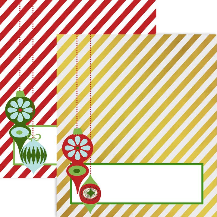 Retro Ornament Placecards for wholesale by Mod Lounge Paper Company