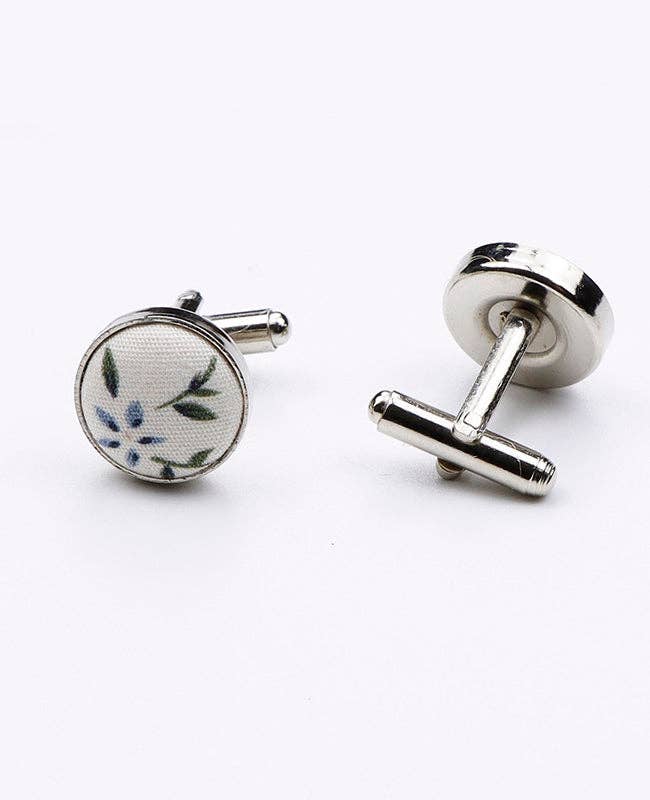 Unipap's - Wholesale Cufflinks - Liberty White Cufflinks No. 8 in Cotton "Charles"1