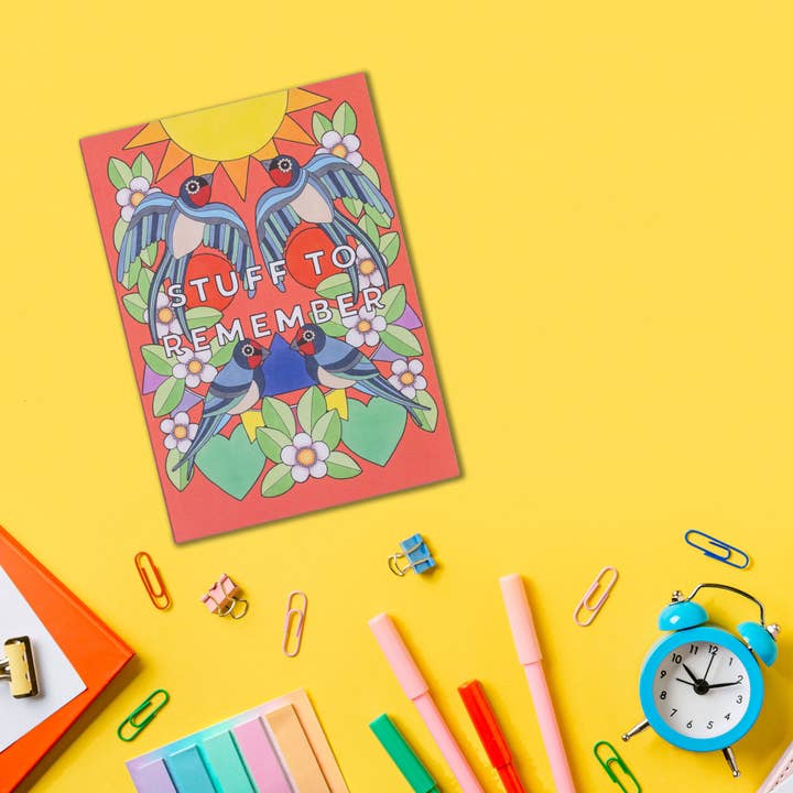 A5 Notebook - Stuff to Remember for wholesale by Paper Heart Stationery