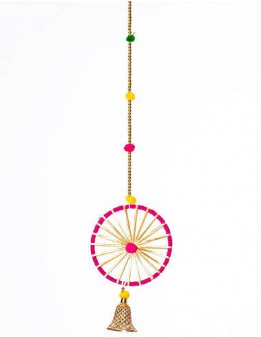 Kimago's Home – wholesale Ornament – Circle and Bell Ethnic Decoration Pendant2