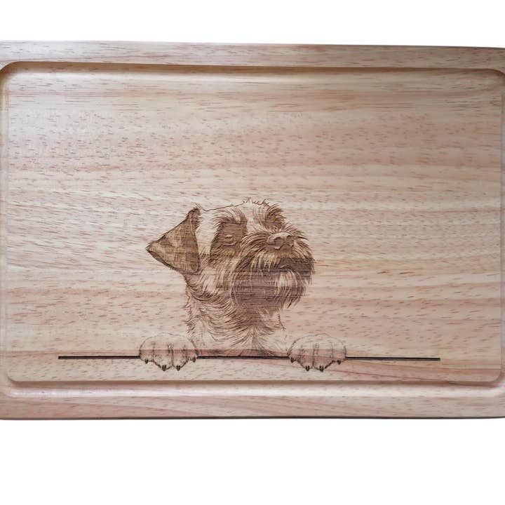 Doughty Designs - Wholesale Snijplank - Border Terrier Hond Design #3 Snijplank (30x20x1,7cm).3