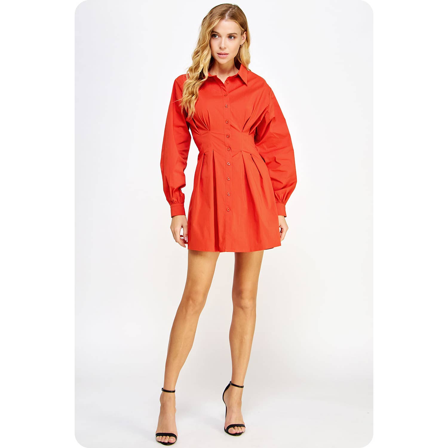Strut & Bolt – wholesale Dress – Women's – Poplin Corset Shirt Mini Dress19