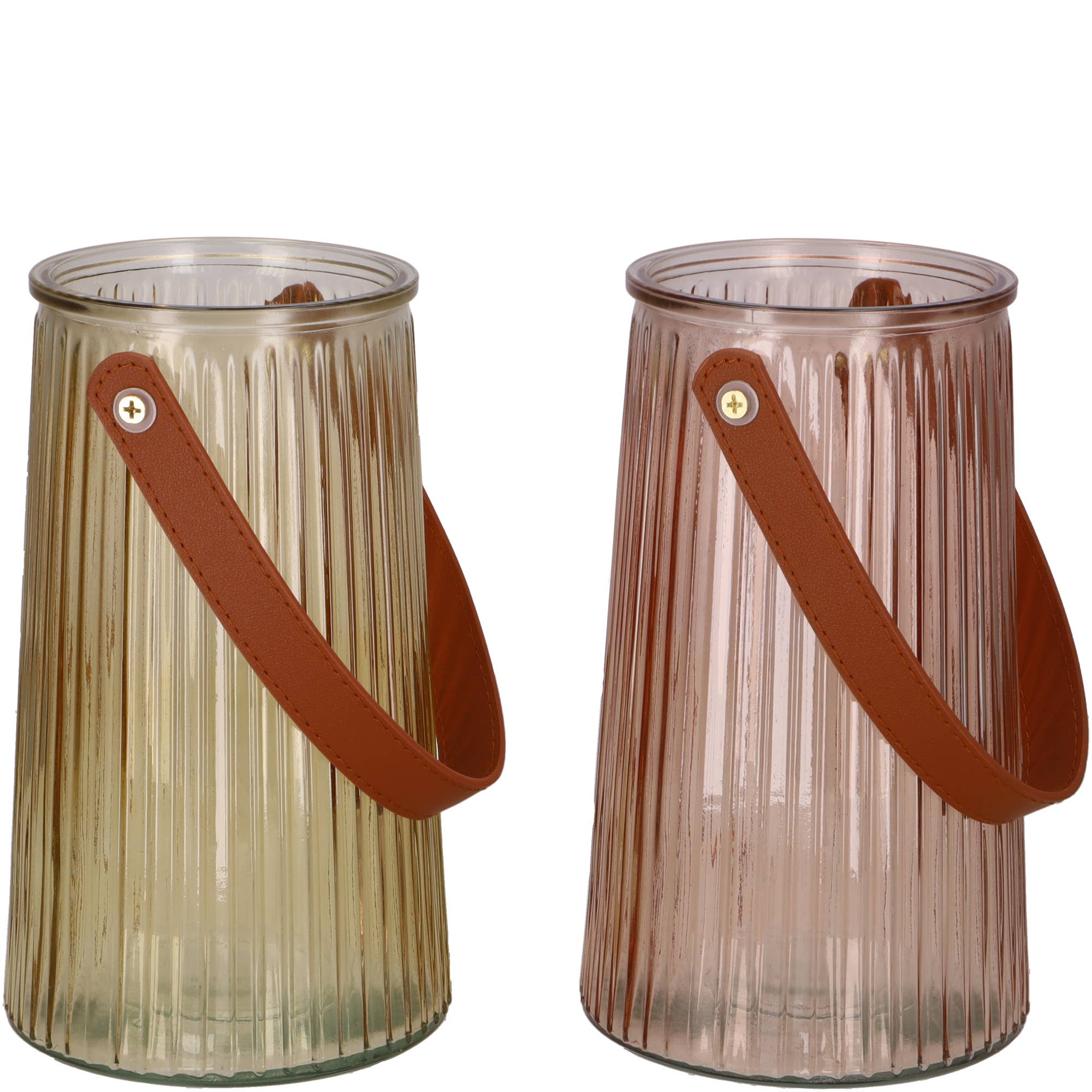 Vosteen - Wholesale Lantern - Jamie glass lantern, 2 colors, D12,5cm, H21cm, br0