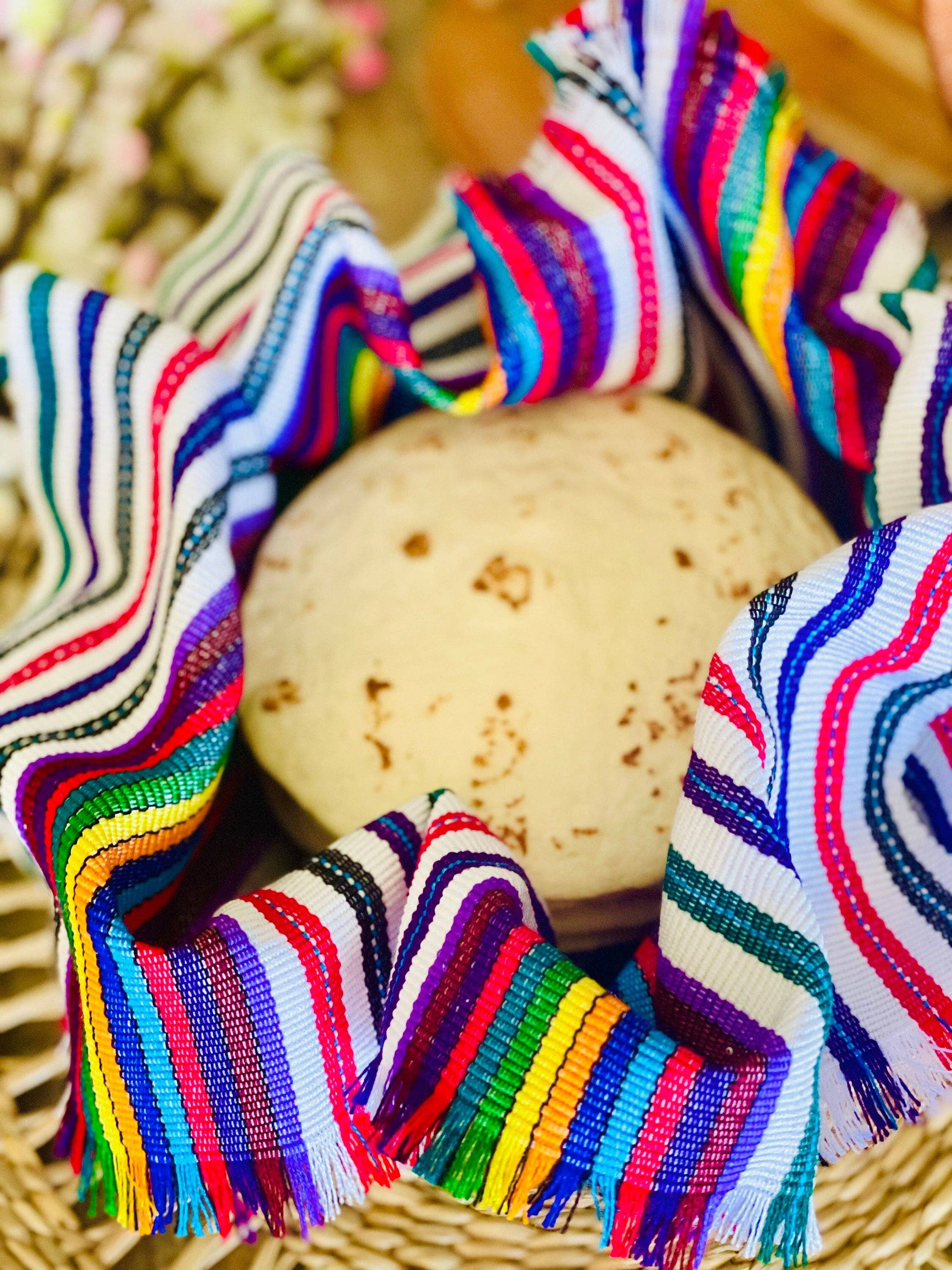 GUATEARTISAN - Venta al por mayor Servilletas de tela - Envolturas de tortilla tejidas a mano o tela para pan8