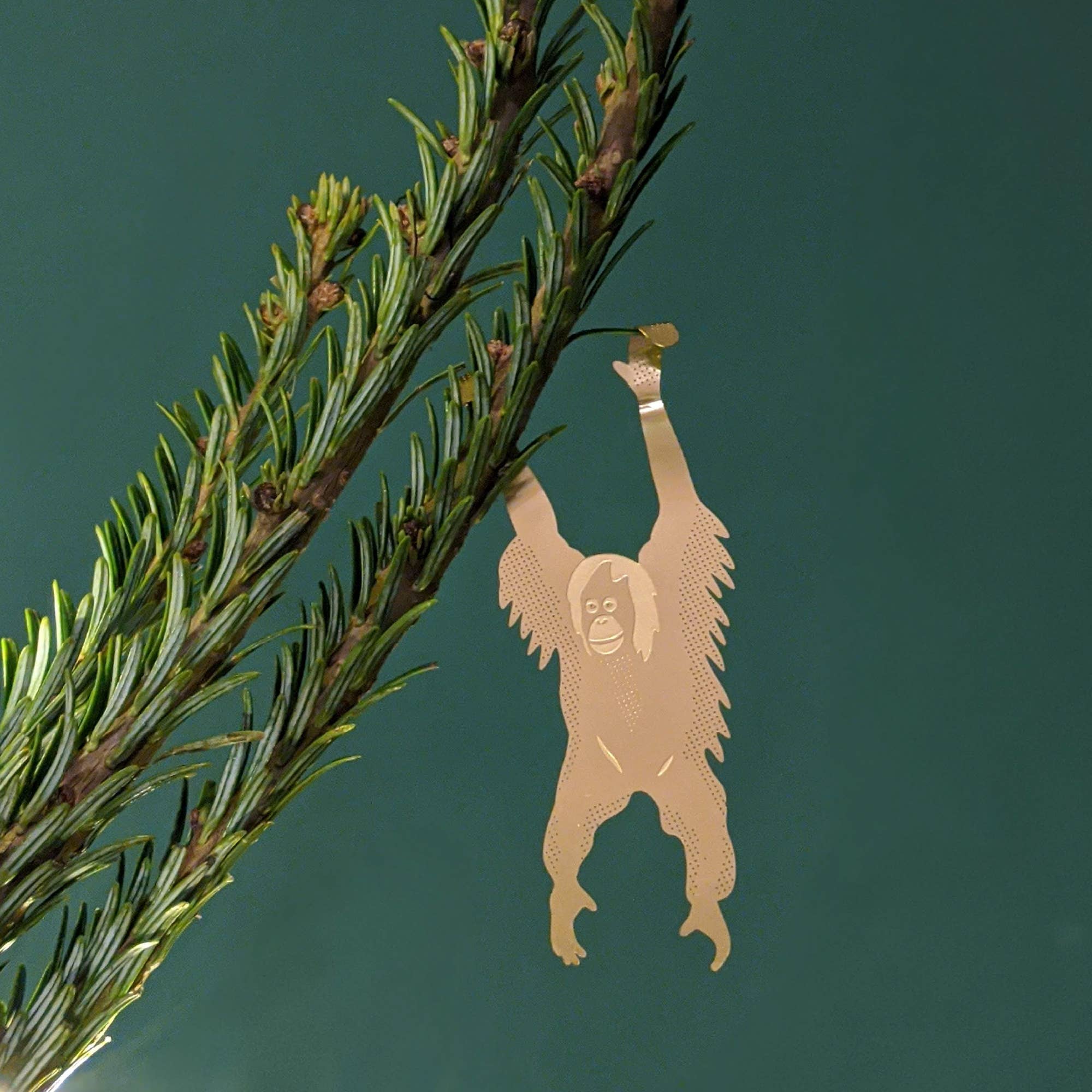 Another Studio U.S - Wholesale Ornament - Plant Animal - Orangutan Brass Ornament4