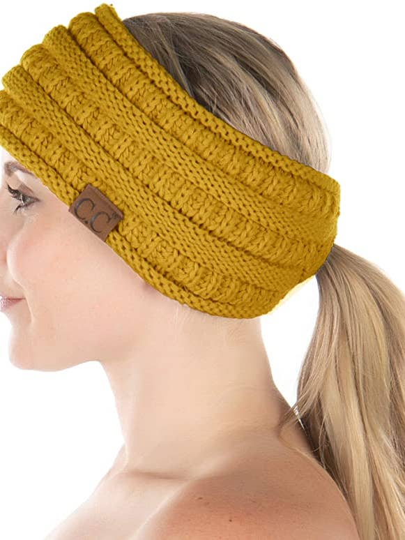 Ponytail Headwrap (Mustard) for wholesale by Funky Junque