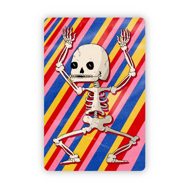 Big Moods - Wholesale Sticker - Dancing Skeleton Multicolor Halloween Sticker