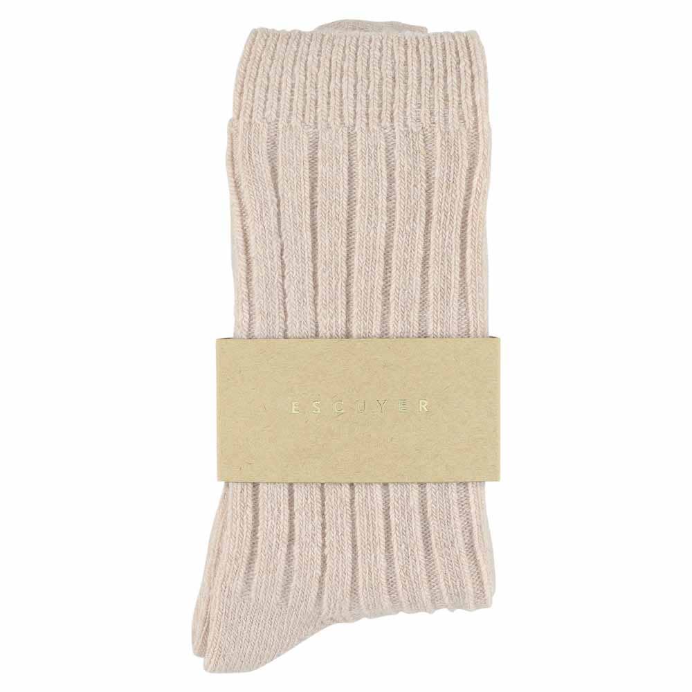 ESCUYER - Wholesale Socks - Women's - Women Cashmere Crew Socks - Pink 1