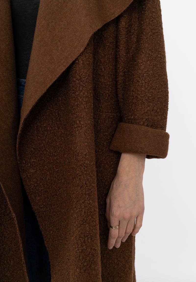 LINEN & COTTON HOUSE - Vente Manteau – femme - VESTE BOUCLETTE MATIERE RESPONSABLE + SIZE  35122 67