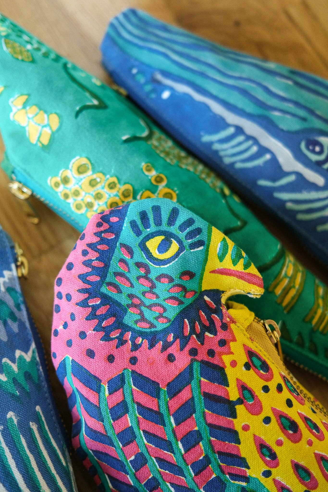 East End Press – wholesale Pencil case/pouch – UK/EU: Parrot Fabric Case8