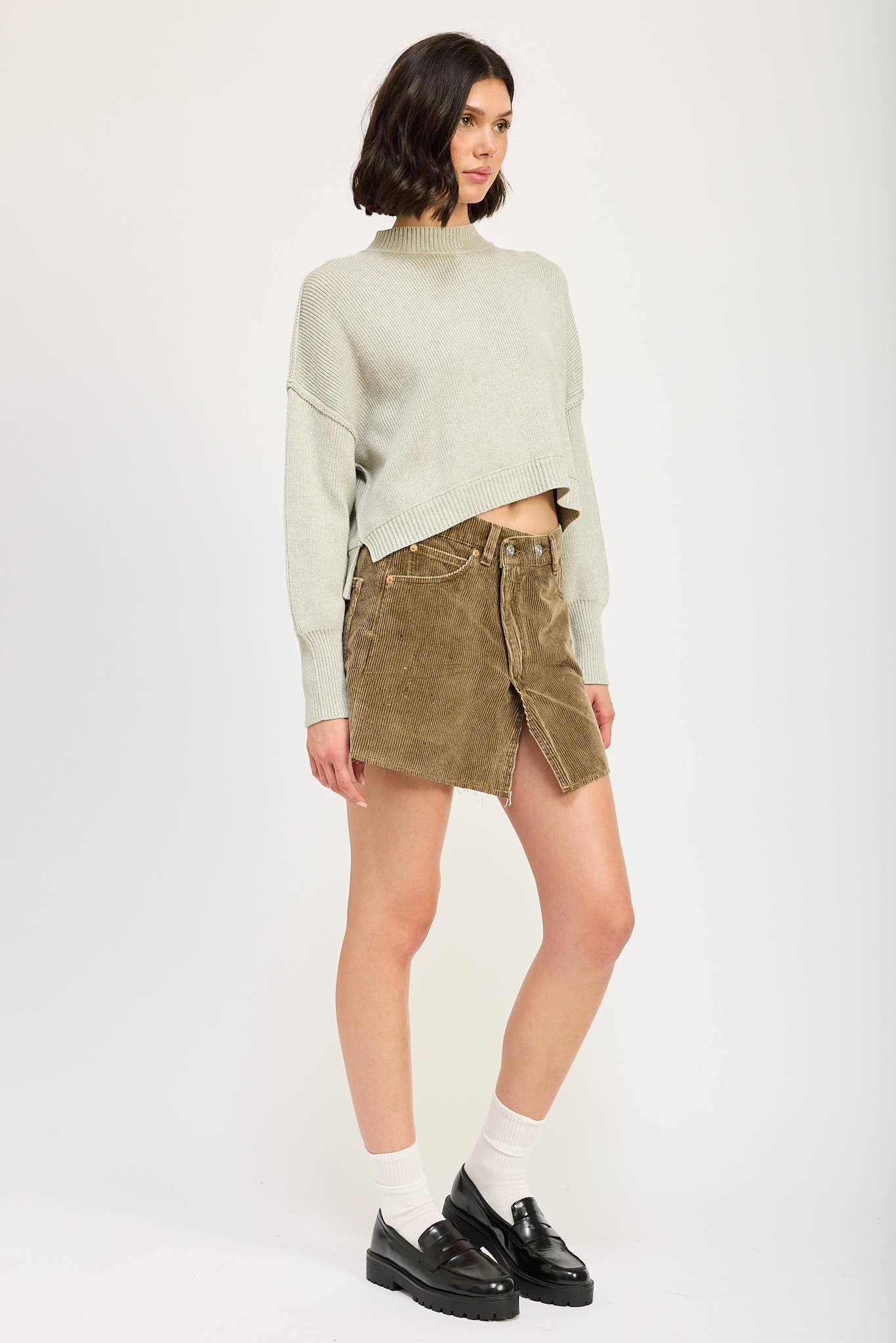 Emory Park - Wholesale Knit Sweater - Women's - MOCK NECK OVERSIZED SWEATER8