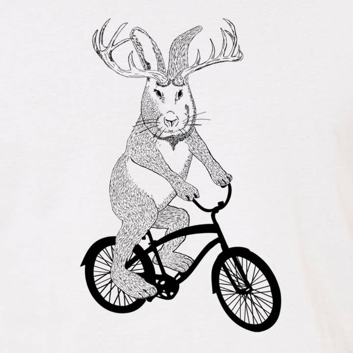 Jackalope à vélo pour la vente par MISSION THREAD CLOTHING