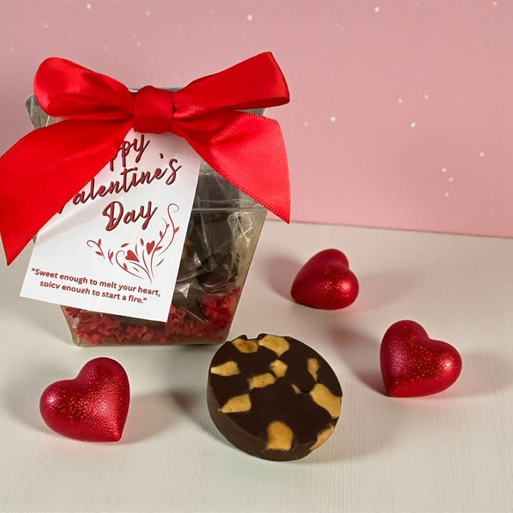 💗Valentine Sweetheart Popper Chocolate Treats-6 Count Case for wholesale by Smokehouse Crackers