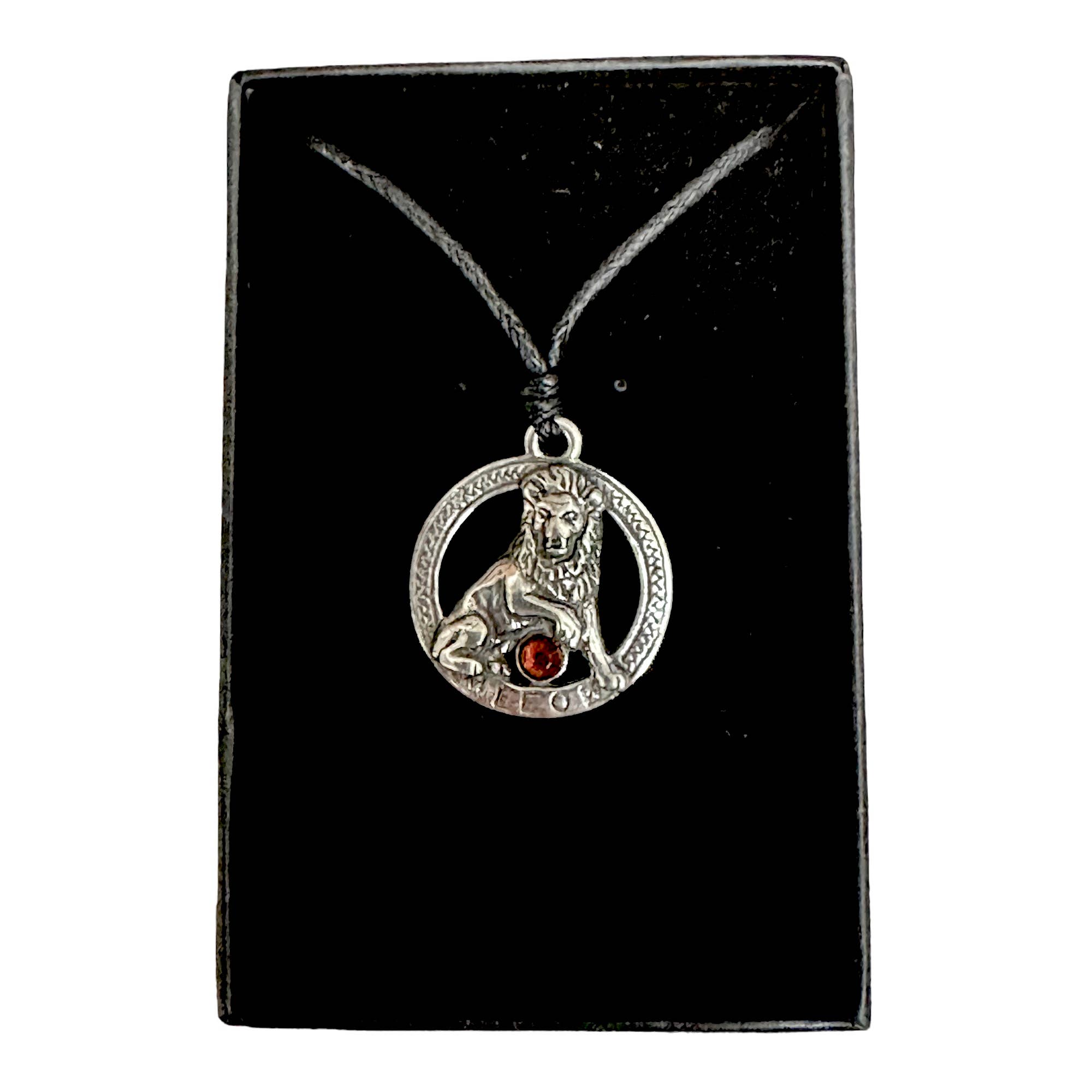 Myth & Magik - Silver Jewellery Cavern Wholesale - Wholesale Pendant/Charm Necklace -  Pewter Leo Zodiac Necklace - Astrology Gift - (USA-DDP)1