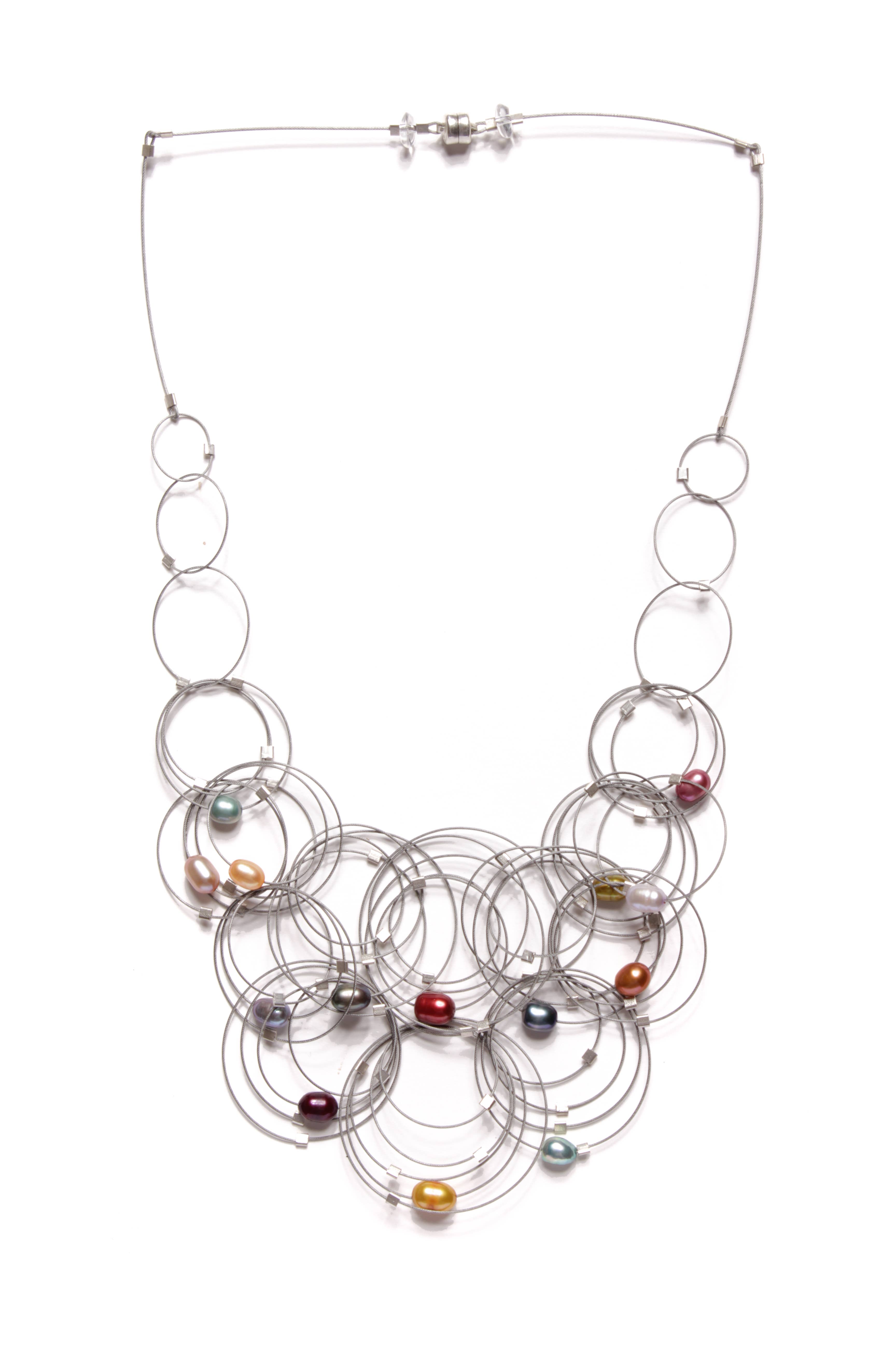 Meghan Patrice Riley – Colar de elos e correntes por atacado – Colar Flow de 18"15