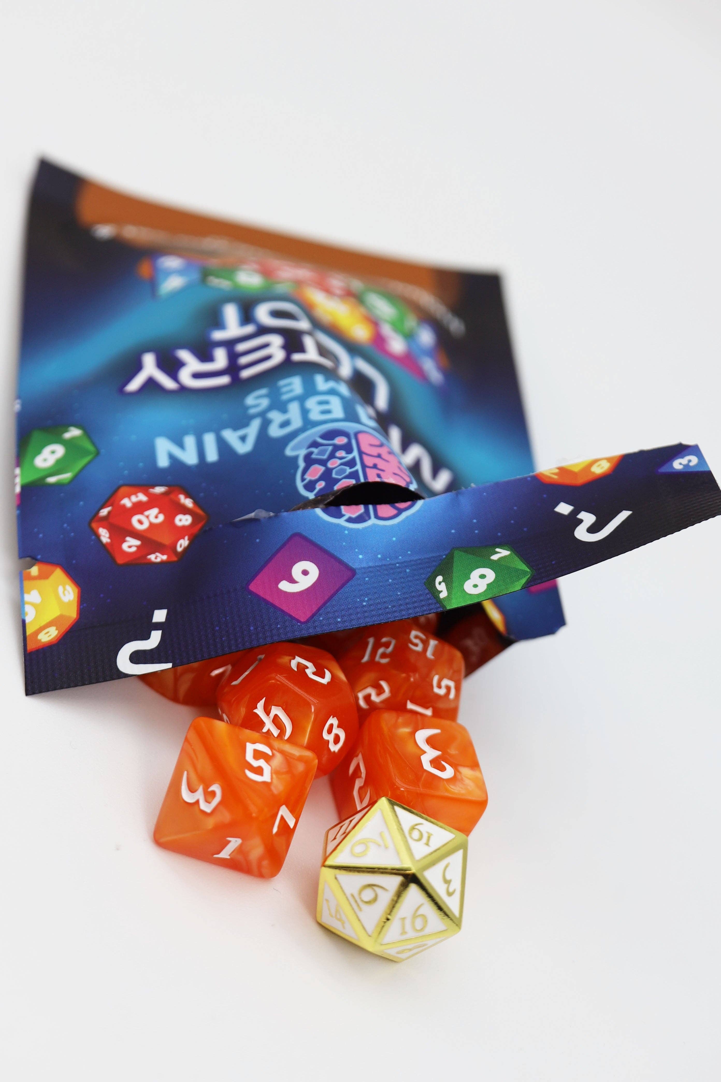 Foam Brain Games - Wholesale Dice - Mystery Loot: Plastic RPG Dice Set & Bonus Metal Die9