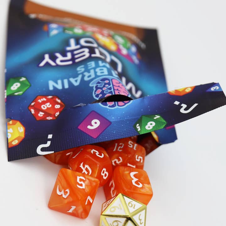 Foam Brain Games - Wholesale Dice - Mystery Loot: Plastic RPG Dice Set & Bonus Metal Die9