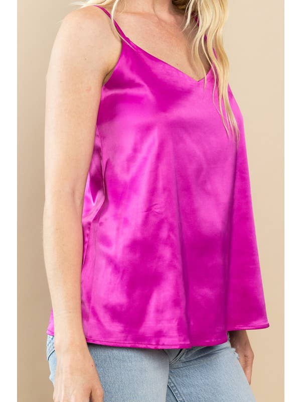 TCEC - Wholesale Tank Top - Women's - CT8590-Satin Flirty Tank Top