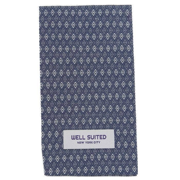 Harlequin Blue Straight Fold for wholesale by Well Suited NYC