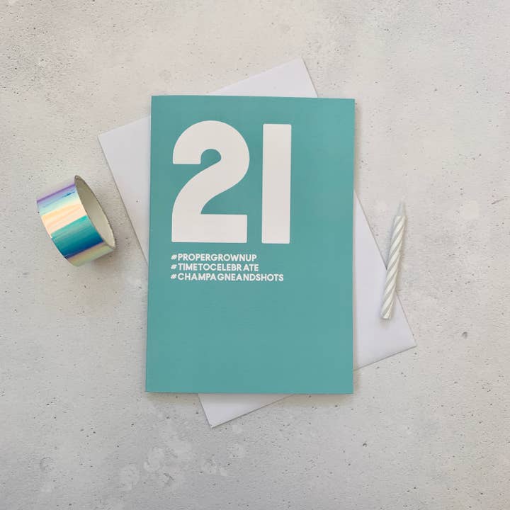 21 Card for wholesale by Always Sparkle