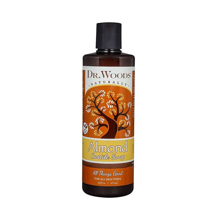 KT Supply - Wholesale Body wash/shower gel - Dr. Woods Almond Pure Castile Soap, 16 Oz.