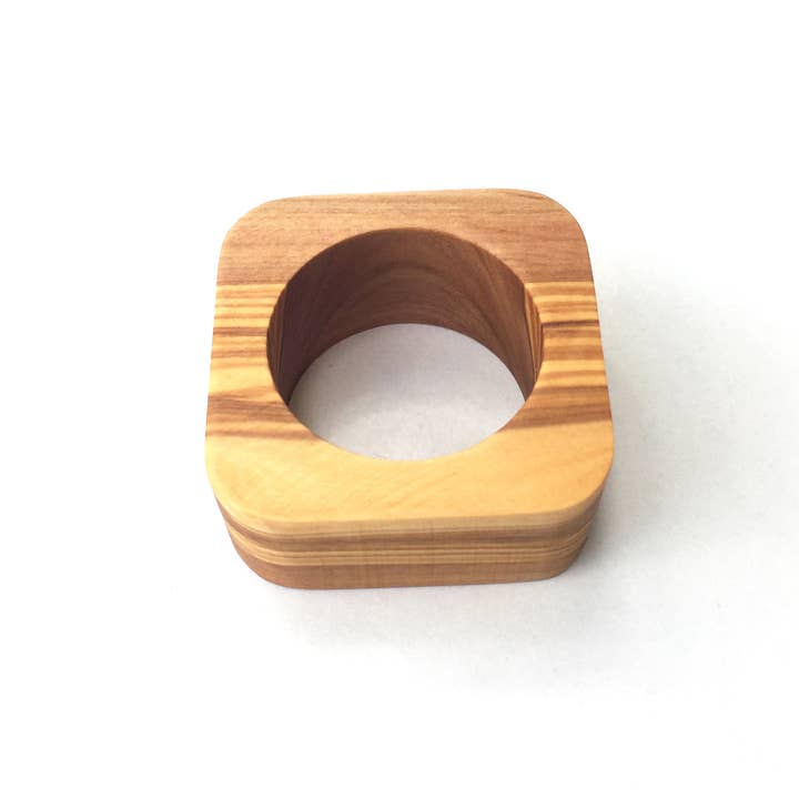 medina mood - Wholesale Napkin ring - Olive wood round napkin ring3