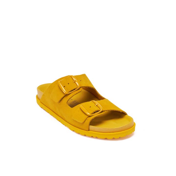 Mandél – wholesale Tofflor - Dam – Brun tvåbandsciabatta - Art.MD61691