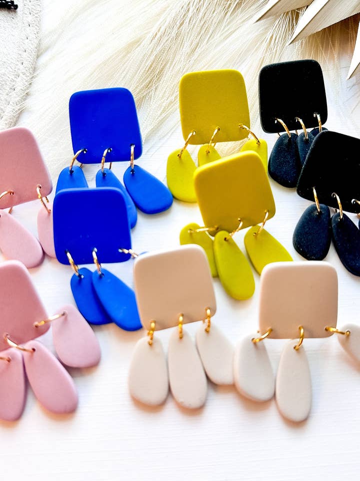 Gocce quadrate solide per la vendita all'ingrosso da parte di Freckled Wing Design