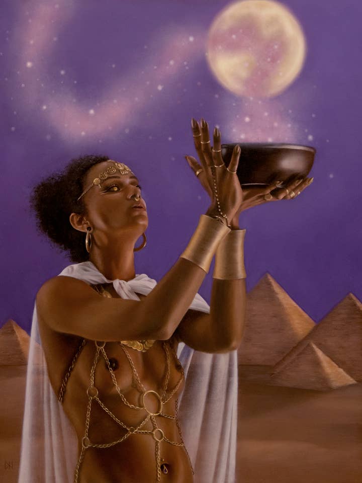 Fine Art Print "The Divine Adoratrice of Amun" for wholesale by Destiney Hett Art
