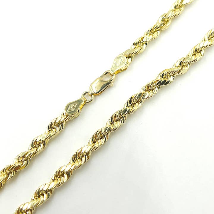 14K29. 14K Solid Gold Rope Necklace for wholesale by Jewels & Chains