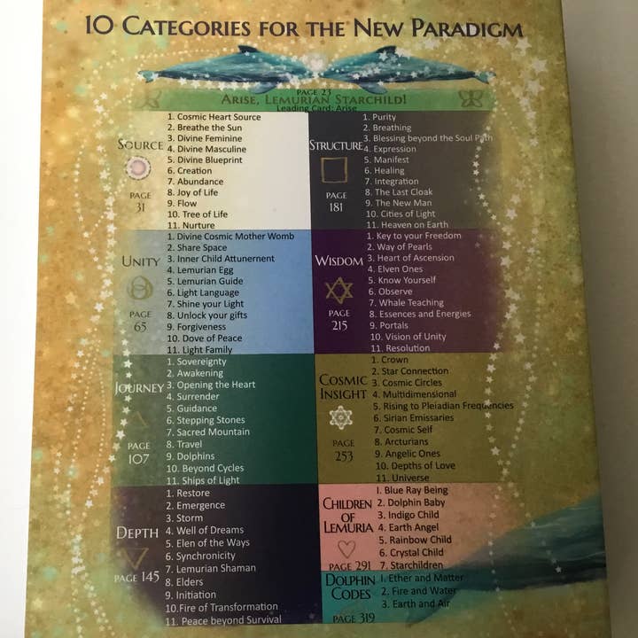Light Language Messages - Wholesale Tarot Cards - The Lemurian Starchild Oracle - 88 Cards, 340 Page Book12
