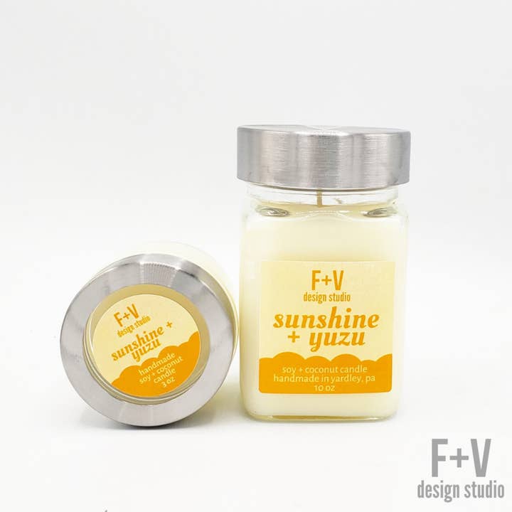 Sunshine + Yuzu 12oz for wholesale by F + V Design Studio