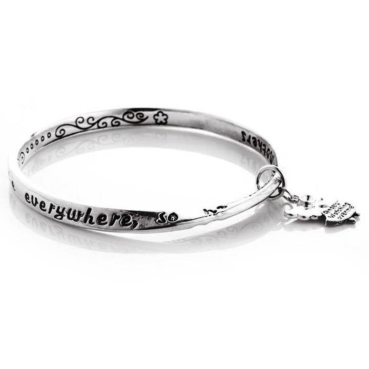 Mother Love Angel Charm Bangle for wholesale by Novadab