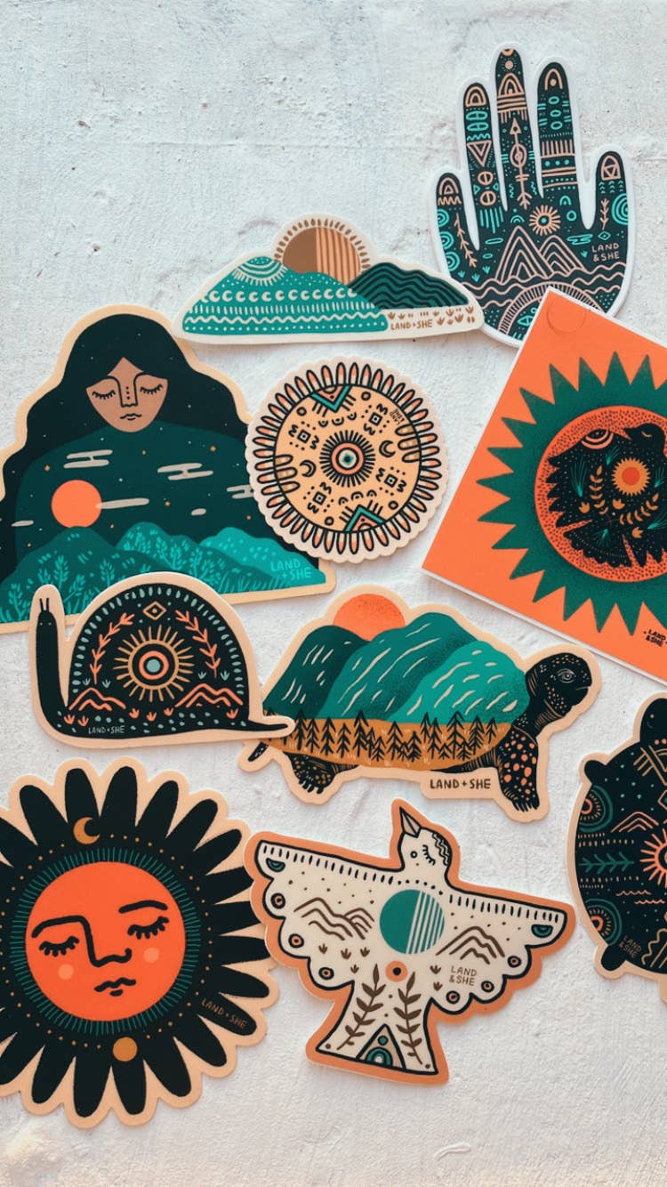 Land & She - Vente Autocollant - Autocollant escargot1