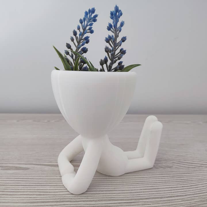 3DROOTS - Venta al por mayor Macetas - Maceta con forma de persona tumbada - Decoración del hogar.