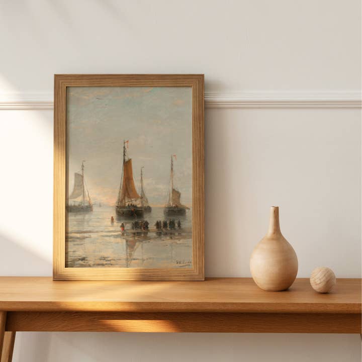 Knot & Soul - Venta al por mayor Ilustración - Paisaje marino náutico vintage1