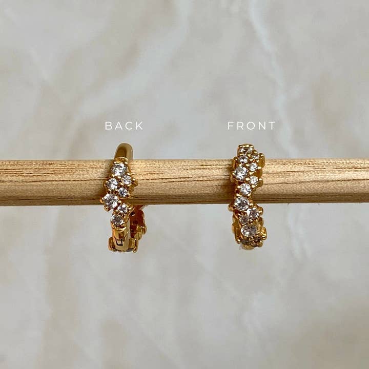 EL&RO Jewellery - Wholesale Hoop earrings - COVEY HOOPS | GOLD5