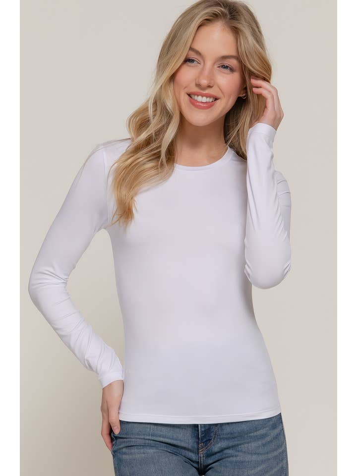 Active Basic | Active USA - Wholesale T-Shirt - Women's - Long Sleeve Crew Neck ITY Knit Top16
