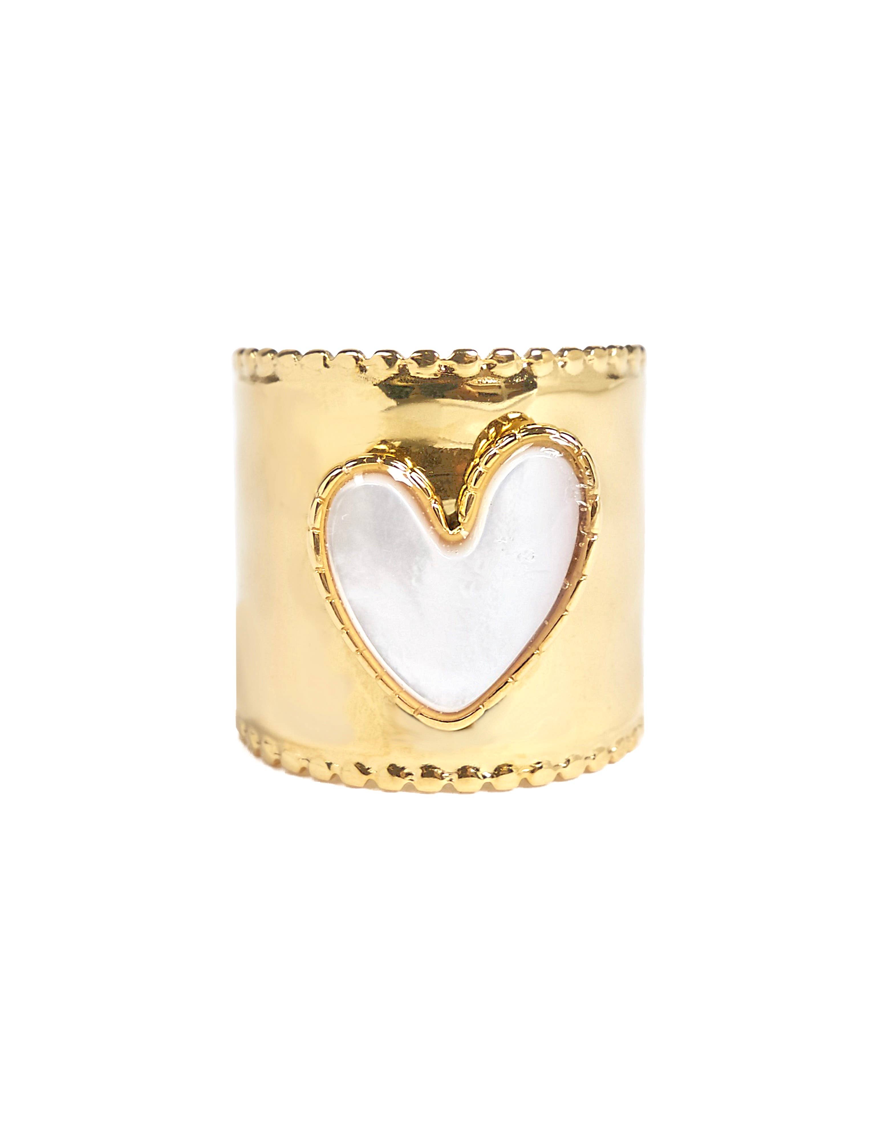 Cassette Barcelona - Wholesale Cocktail/Statement Ring - Stainless Steel Heart Ring2