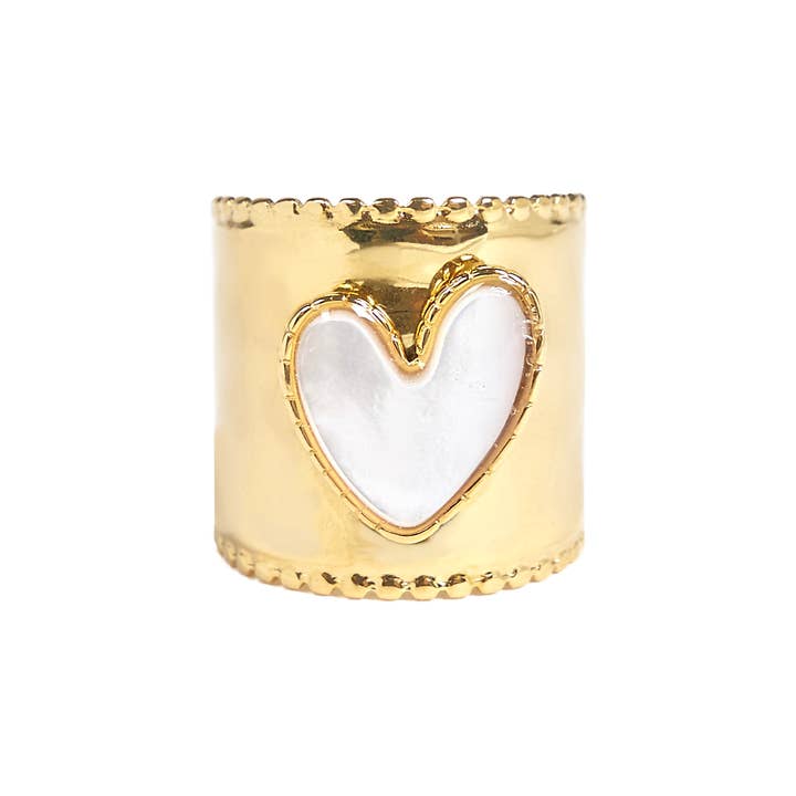 Cassette Barcelona - Wholesale Cocktail/Statement Ring - Stainless Steel Heart Ring2