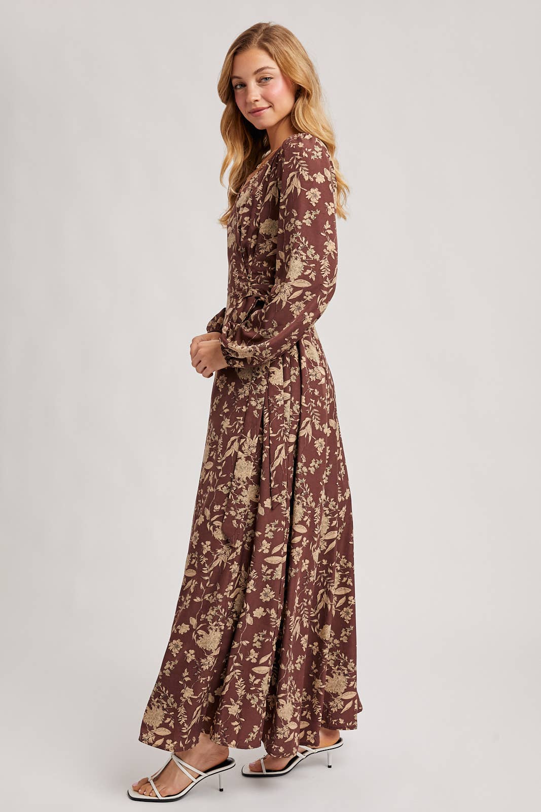 Bluivy - Wholesale Dress - Women's - FLORAL PRINT WRAP MAXI DRESS15