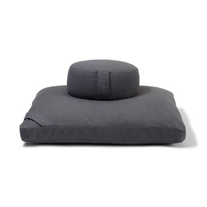 Organic Meditation Cushion Set - slate for wholesale by renoo || meditation goods for the modern home