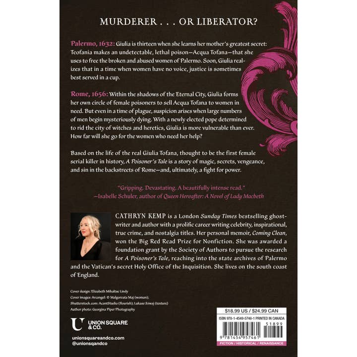 Hachette Book Group - Wholesale Historical Fiction - A Poisoner's Tale by Cathryn Kemp1