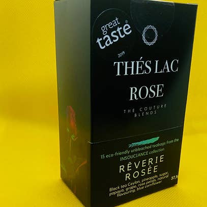 Thés Lac Rose – Engroshandel Løs te – Reverie Rosee - Rose, blå kornblomst sort te (40G Tin)