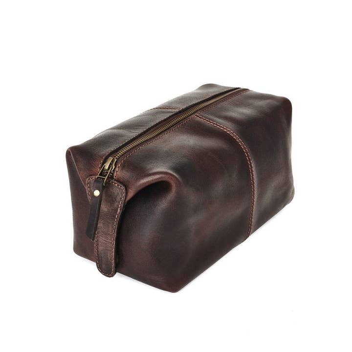 Vida Vida – wholesale Toiletry bag – men's – Groom Leather Wash Bag9
