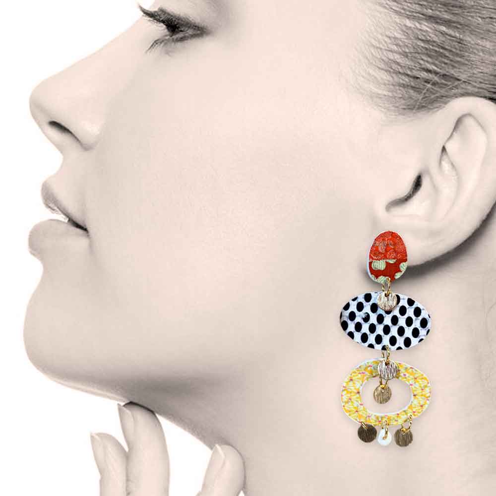 Pipapaper - Venta al por mayor Pendientes colgantes - Carolina 32